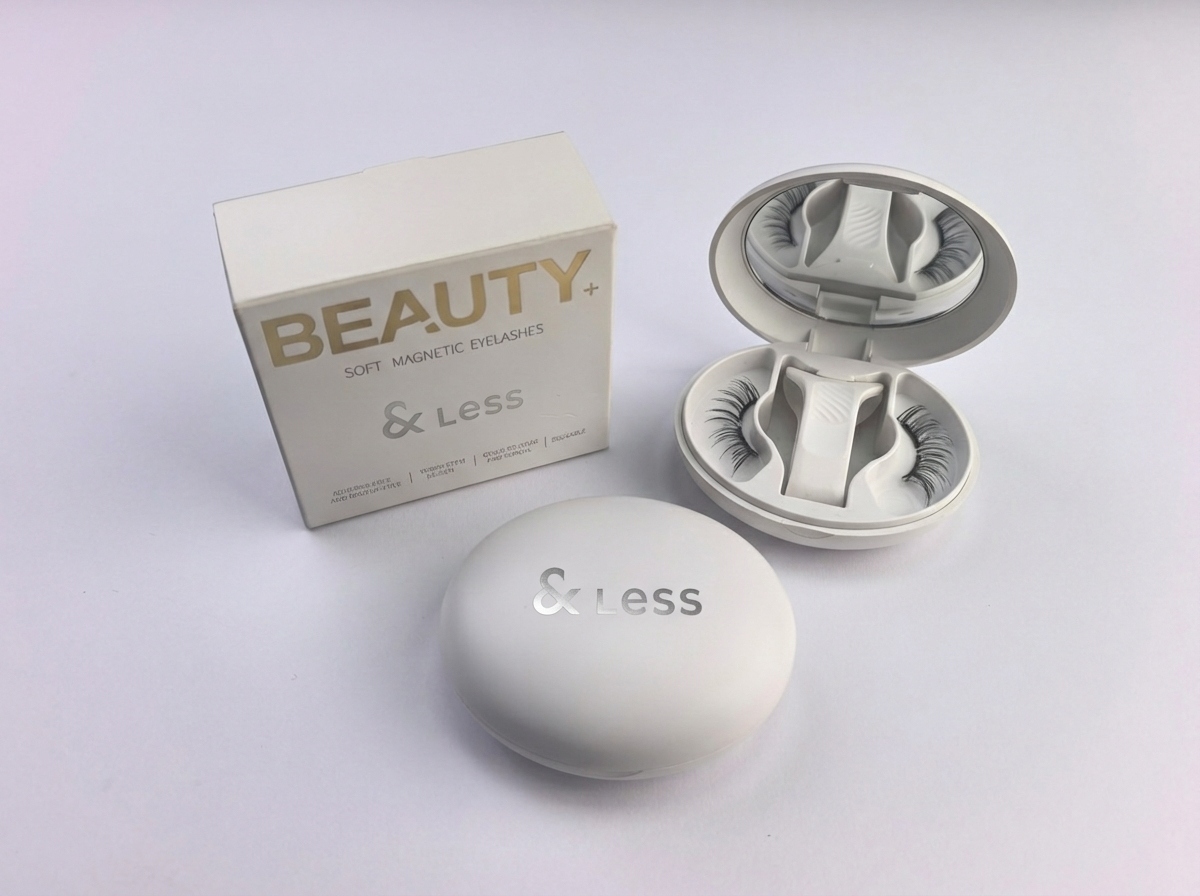 &Less BEAUTY マグネット式つけまつげ「Magnet Eye Lush」のパッケージとケース